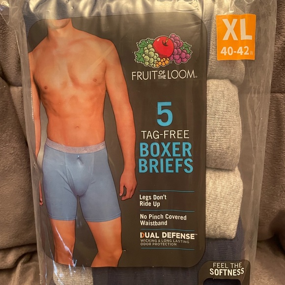 Men’s five pack boxer briefs - Picture 2 of 5